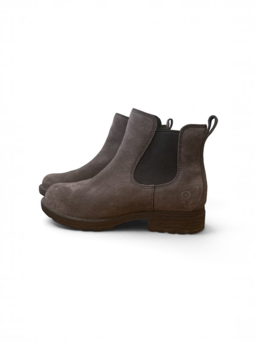Born Cove Chelsea Boots in Dark Grey/Charcoal Suede - Size 9